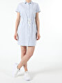 thumb-Afficher les détails de Robe Bleu Regular Fit    Femme