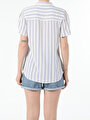 thumb-Afficher les détails de Chemise À Manches Courtes Blanc  Regular Fit Femme
