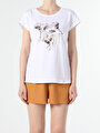 thumb-Afficher les détails de T-shirt À Manches Courtes Blanc Regular Fit  Femme