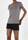 thumb-Afficher les détails de T-shirt À Manches Courtes Gris Regular Fit  Femme