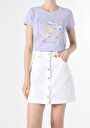 thumb-Afficher les détails de T-shirt À Manches Courtes Violet Regular Fit  Femme