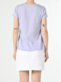 thumb-Afficher les détails de T-shirt À Manches Courtes Violet Regular Fit  Femme