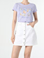 thumb-Afficher les détails de T-shirt À Manches Courtes Violet Regular Fit  Femme