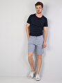 thumb-Afficher les détails de Short Bleu Regular Fit Homme
