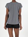thumb-Afficher les détails de T-shirt À Manches Courtes Gris Regular Fit  Femme