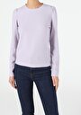 thumb-Afficher les détails de T-shirt À Manches Longues Violet Slim Fit  Femme