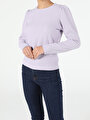 thumb-Afficher les détails de T-shirt À Manches Longues Violet Slim Fit  Femme