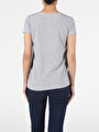 thumb-Afficher les détails de T-shirt À Manches Courtes Gris Regular Fit  Femme