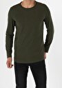 thumb-Afficher les détails de T-shirt À Manches Longues Kaki Regular Fit  Homme