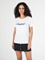 thumb-Afficher les détails de T-shirt À Manches Courtes Blanc Regular Fit  Femme