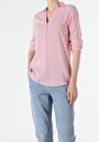 thumb-Afficher les détails de Chemisier À Manches Longues Corail Slim Fit Femme