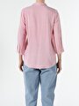 thumb-Afficher les détails de Chemisier À Manches Longues Corail Slim Fit Femme