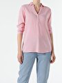 thumb-Afficher les détails de Chemisier À Manches Longues Corail Slim Fit Femme