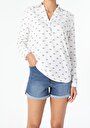 thumb-Afficher les détails de Chemisier À Manches Longues Blanc Regular Fit Femme