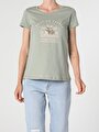 thumb-Afficher les détails de T-shirt À Manches Courtes Vert Regular Fit  Femme