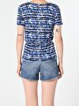 thumb-Afficher les détails de T-shirt À Manches Courtes Marine Slim Fit  Femme