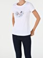 thumb-Afficher les détails de T-shirt À Manches Courtes Blanc Regular Fit  Femme