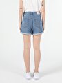 thumb-Afficher les détails de Short Denim Regular Fit Femme