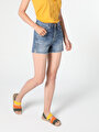 thumb-Afficher les détails de Short Denim Slim Fit Femme