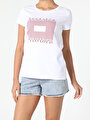 thumb-Afficher les détails de T-shirt À Manches Courtes Blanc Regular Fit  Femme