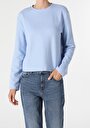thumb-Afficher les détails de T-shirt À Manches Longues Bleu Regular Fit  Femme