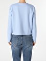 thumb-Afficher les détails de T-shirt À Manches Longues Bleu Regular Fit  Femme