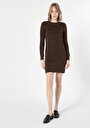 thumb-Afficher les détails de Robe Marron Regular Fit    Femme