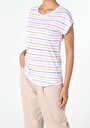 thumb-Afficher les détails de T-shirt À Manches Courtes Multicolou Regular Fit  Femme