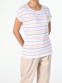 thumb-Afficher les détails de T-shirt À Manches Courtes Multicolou Regular Fit  Femme