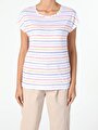 thumb-Afficher les détails de T-shirt À Manches Courtes Multicolou Regular Fit  Femme