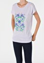 thumb-Afficher les détails de T-shirt À Manches Courtes Violet Regular Fit  Femme