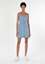thumb-Afficher les détails de Robe Bleu Clair Slim Fit    Femme