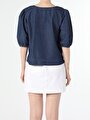 thumb-Afficher les détails de Chemise À Manches Courtes Denim  Regular Fit Femme