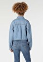 thumb-Afficher les détails de Veste De Blazer Bleu Oversize Fit   Femme