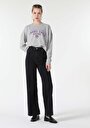 thumb-Afficher les détails de T-shirt À Manches Longues Gris Comfort Fit  Femme
