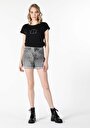thumb-Afficher les détails de T-shirt À Manches Courtes Noir Regular Fit  Femme