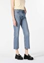thumb-Afficher les détails de 900 Laris Pantalon Bleu Straight Leg  En  Regular Fit Femme