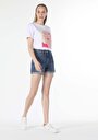 thumb-Afficher les détails de T-shirt À Manches Courtes Blanc Comfort Fit  Femme