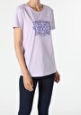 thumb-Afficher les détails de T-shirt À Manches Courtes Violet Regular Fit  Femme