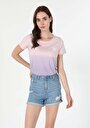 thumb-Afficher les détails de T-shirt À Manches Courtes Rose Regular Fit  Femme