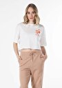 thumb-Afficher les détails de T-shirt À Manches Courtes Blanc Comfort Fit  Femme