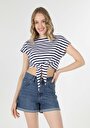 thumb-Afficher les détails de T-shirt À Manches Courtes Marine Regular Fit  Femme
