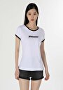 thumb-Afficher les détails de T-shirt À Manches Courtes Blanc Slim Fit  Femme