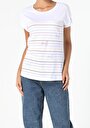 thumb-Afficher les détails de T-shirt À Manches Courtes Blanc Regular Fit  Femme