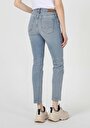 thumb-Afficher les détails de 703 Carla Pantalon Bleu Straight Leg  En  Slim Fit Femme