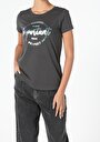 thumb-Afficher les détails de T-shirt À Manches Courtes Anthracite Regular Fit  Femme