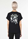 thumb-Afficher les détails de T-shirt À Manches Courtes Noir   Femme