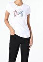 thumb-Afficher les détails de T-shirt À Manches Courtes Blanc Slim Fit  Femme