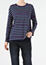 thumb-Afficher les détails de T-shirt À Manches Longues Marine Regular Fit  Femme