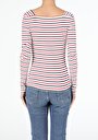 thumb-Afficher les détails de T-shirt À Manches Longues Multicolou Slim Fit  Femme